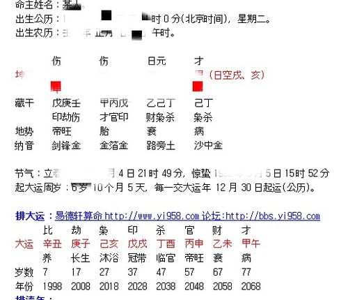 紫微斗数合八字精批流年运势案例准确并且内容更丰富