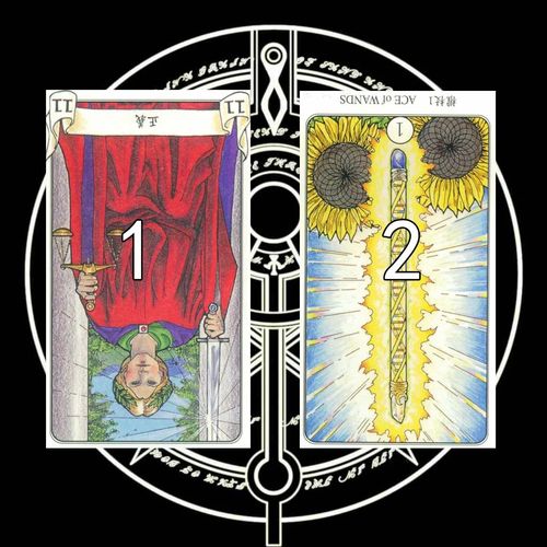 占星树塔罗牌教程:2张牌展开法,逐渐帮你带入占卜师的世界!
